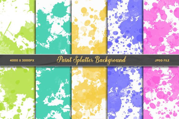 Colorful Paint Splatter Background: Elevating Digital and Print Design with Textured Depth