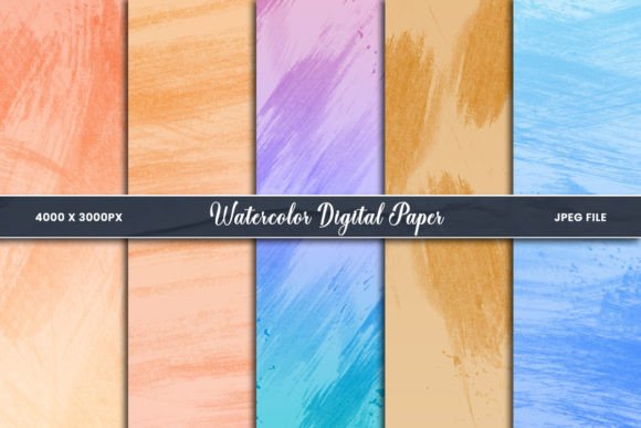 Elevate Your Creative Projects with Pestle Watercolor Digital Paper