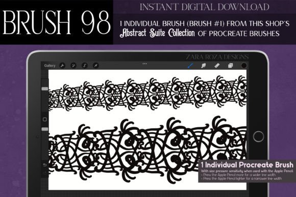 Evaluating Procreate Brush 98 – Abstract Suite for Digital Designers