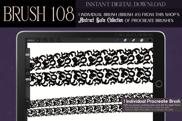 Evaluating the Procreate Brush 108 – Abstract Suite for Digital Illustration