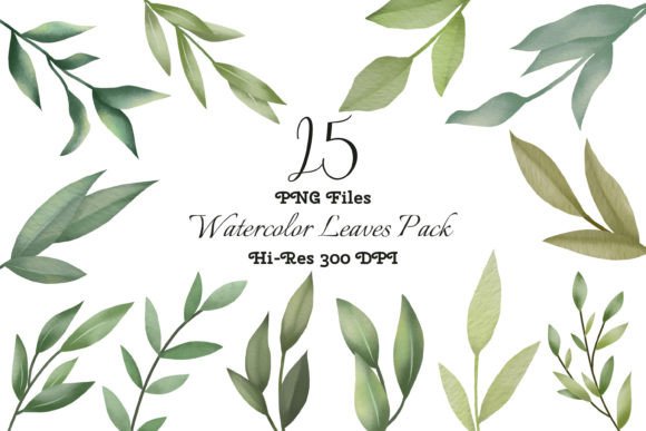 Evaluating the Watercolor Leaves Clip Art PNG Bundle for Creative Projects