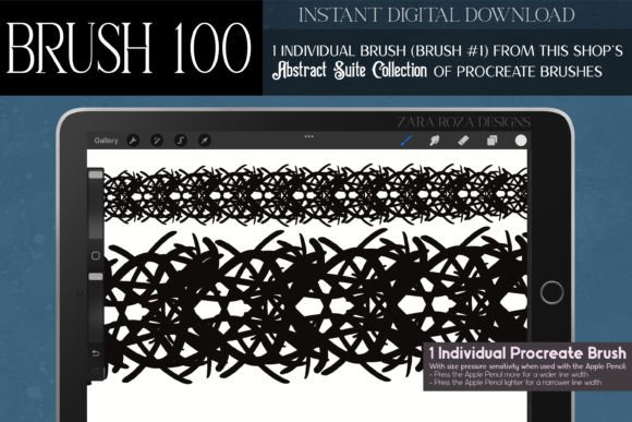 Exploring the Versatility of Procreate Brush 100 – Abstract Suite for Digital Illustration