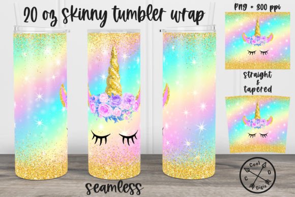 Mastering Sublimation with Unicorn Rainbow Gold Confetti Tumbler Designs