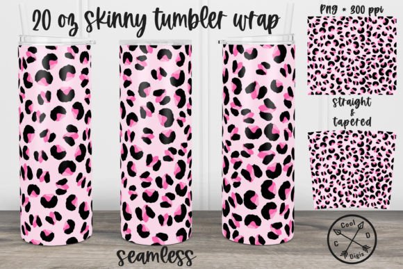 Pink Leopard Skinny Tumbler Wrap Design: A Guide to High-Resolution Sublimation Art