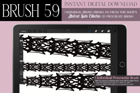 Procreate Brush 59: Abstract Suite Overview
