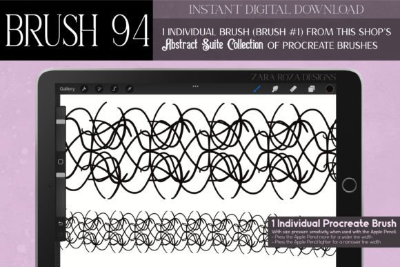 Procreate Brush 94: Abstract Suite