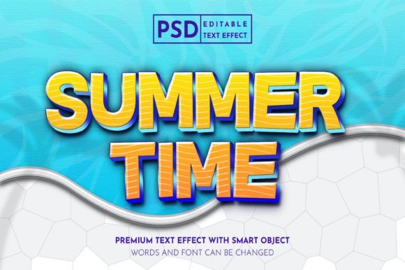 Summer Time - Editable Text Effect: Elevate Your Digital and Print Designs