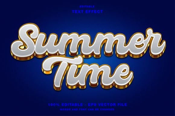 Summer Time Gold Text Effect: Integrating Premium Typography into Your Design Workflow