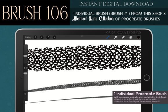 Unlocking Artistic Versatility with Procreate Brush 106 – Abstract Suite