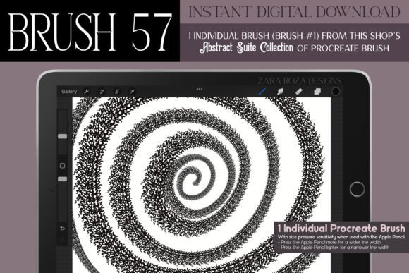 Unlocking Artistic Versatility with Procreate Brush 57– Abstract Suite