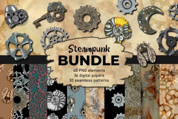 Unlocking Creativity with Steampunk Bundle Clipart and Backgrounds